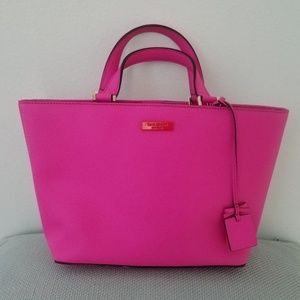 Kate Spade Juno Grant St Snapdragon Hot Pink Tote
